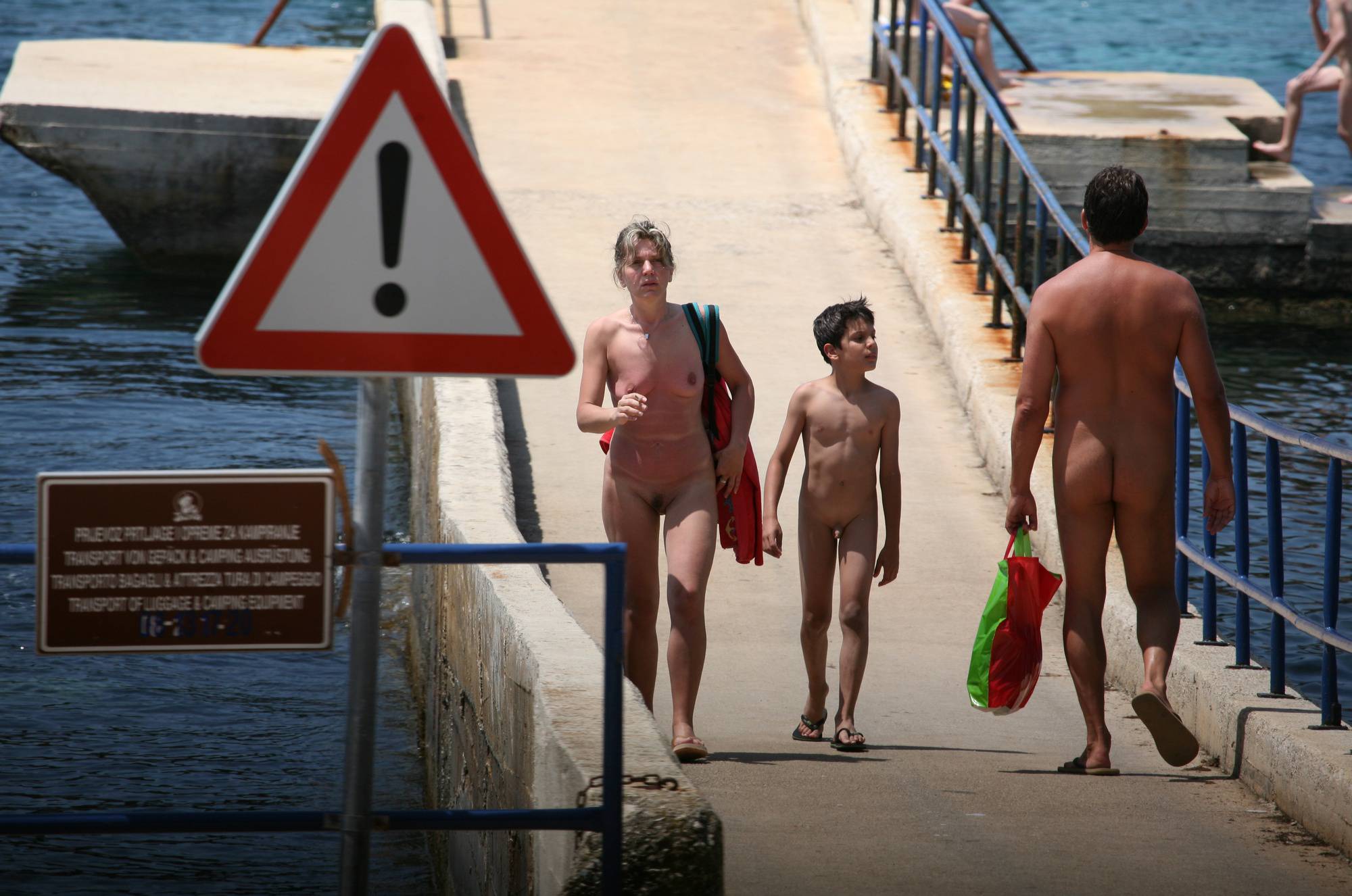 Pure Nudism Images Coastal Bridge Kid's Fun - 2