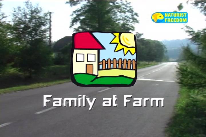Family at Farm - Poster