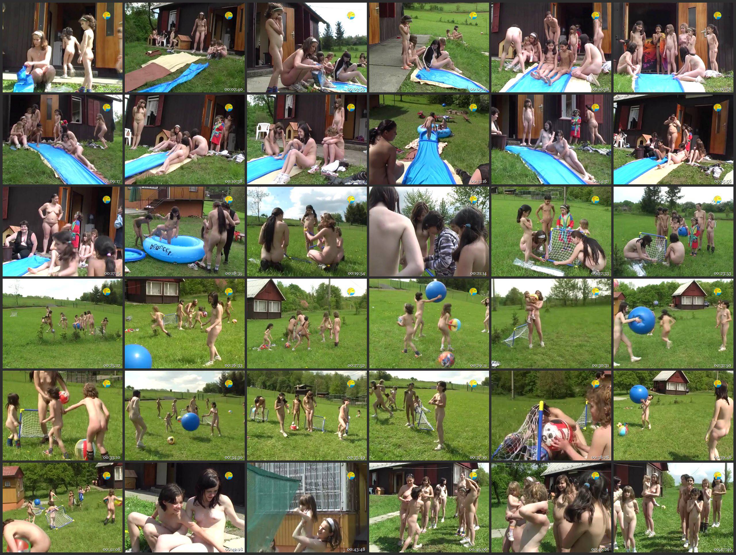 Naturist Freedom Videos Slide in the Summer - Thumbnails