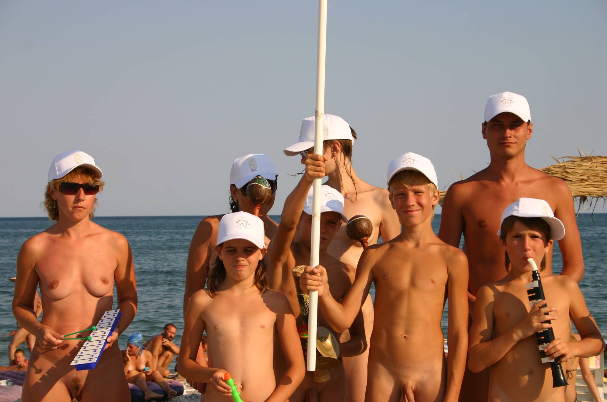 Nudist Family Flag Parade - 1