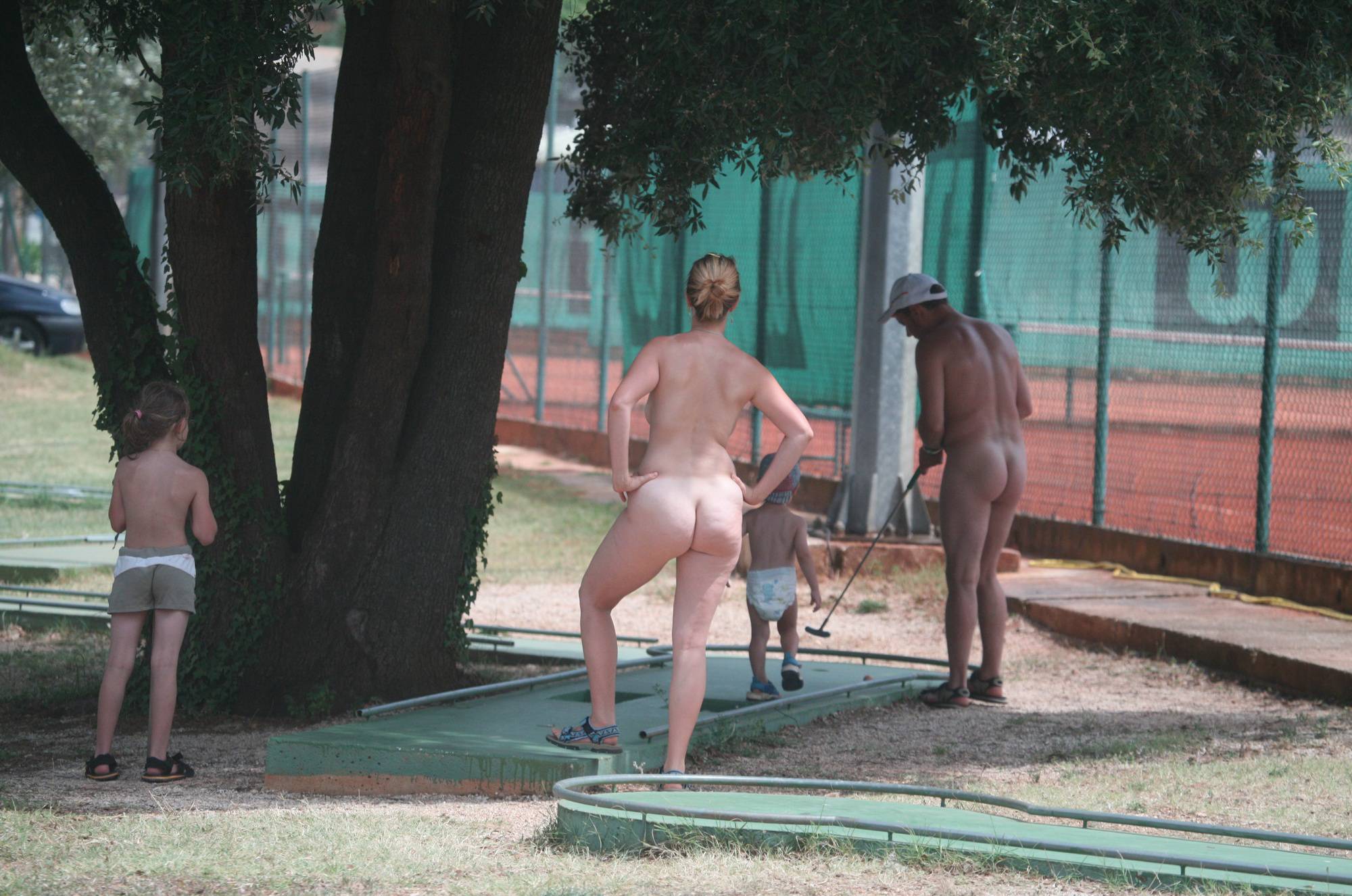 Purenudism Pics Nudist Family Mini-Golfing - 1