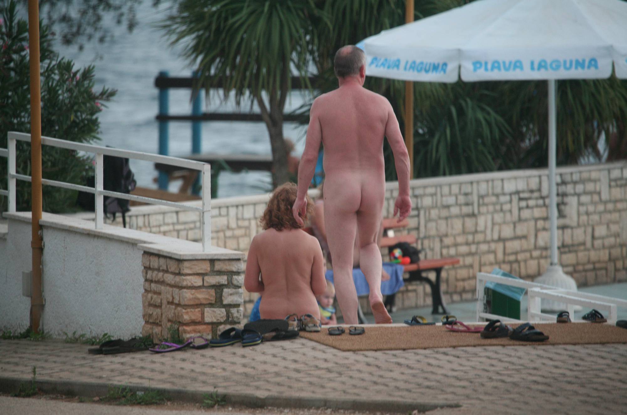 Pure Nudism Photos Crete Poolside Observers - 1