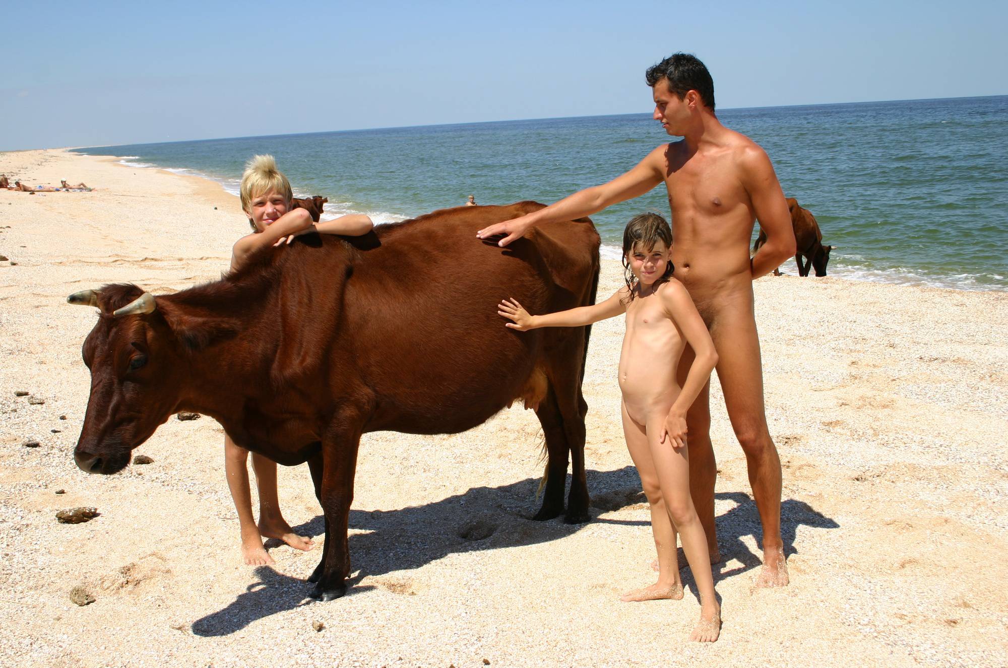 Pure Nudism Animal Meets the Beach - 1