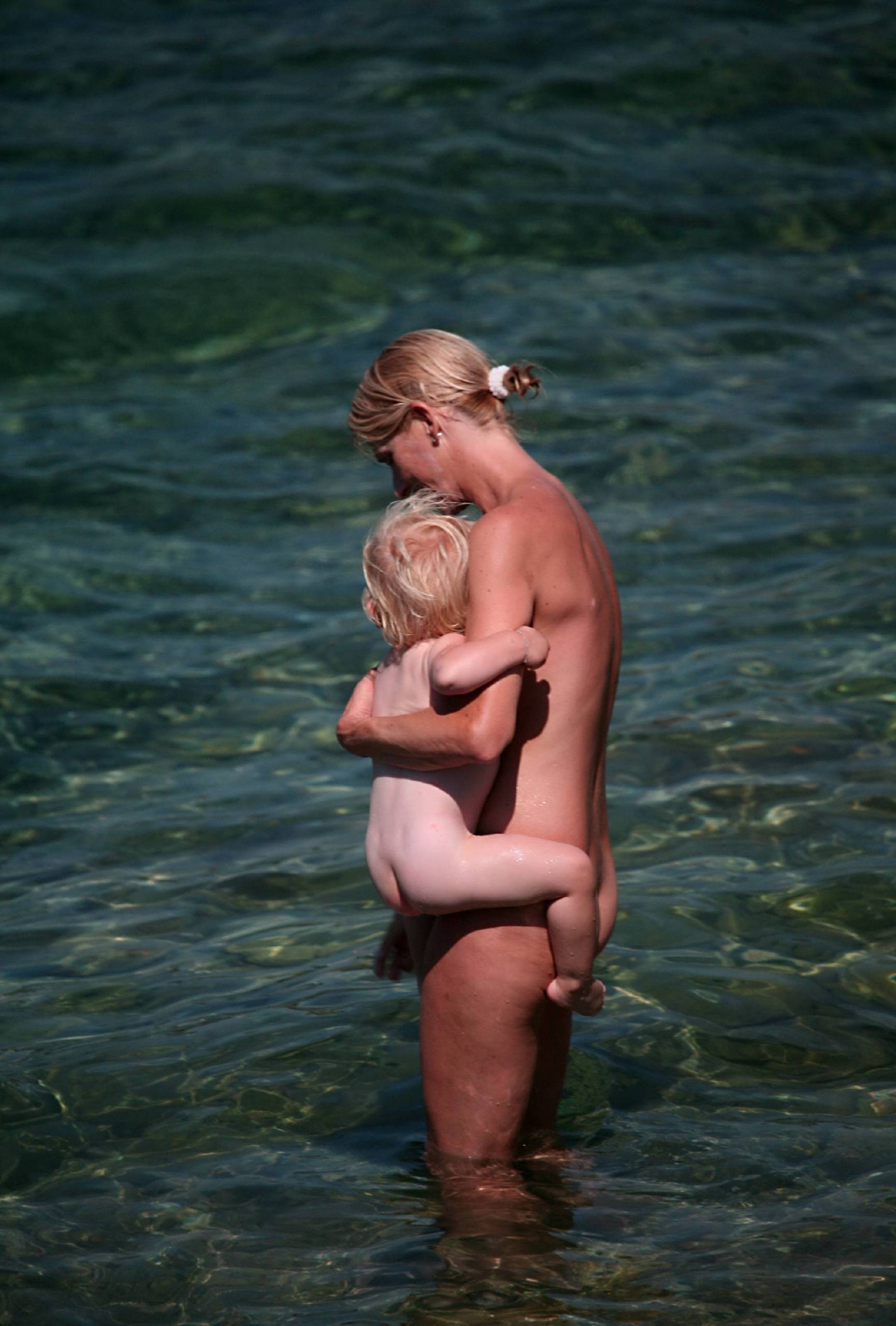 Pure Nudism Gallery Introducing Baby to Water - 3