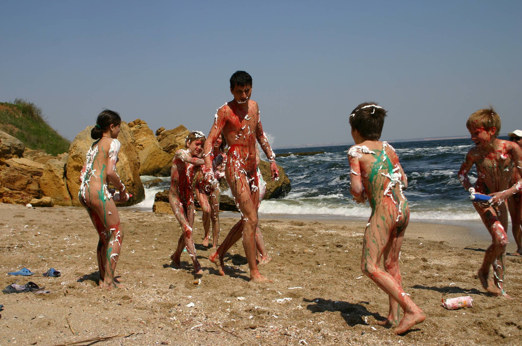 Beach Paint Fight Actions - 1