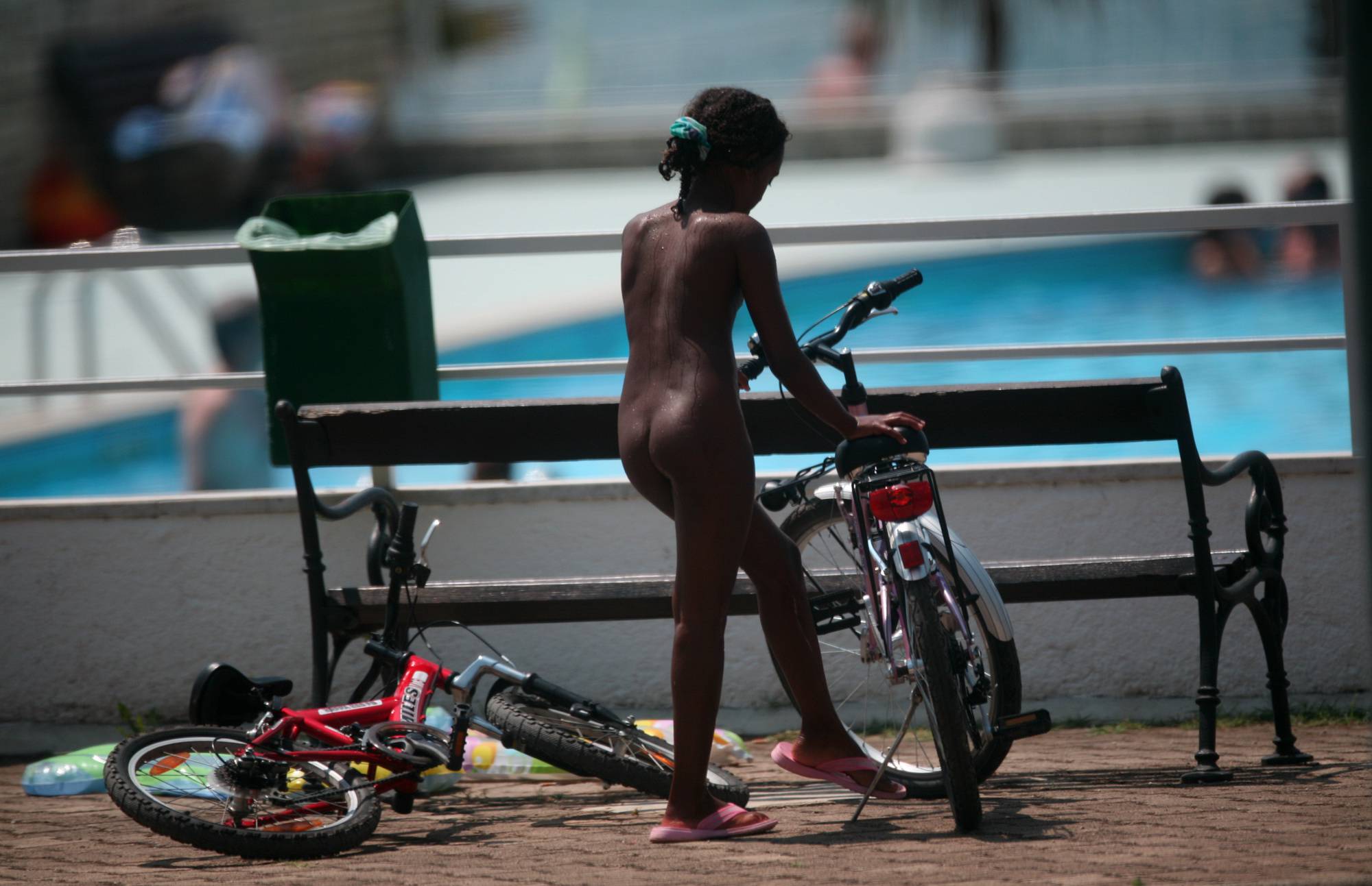 Pure Nudism Naturist A-A Girl With Bike - 2